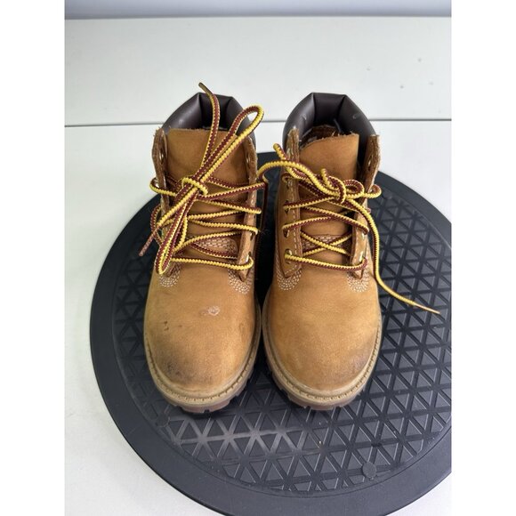 Timberland Premium 6" inch Waterproof Toddler Boots Size 8 Wheat Nubuck (12809) - Picture 2 of 9